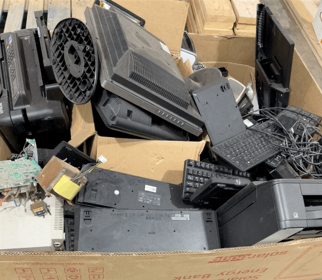 E-WASTE - E-waste collected by recycling crew