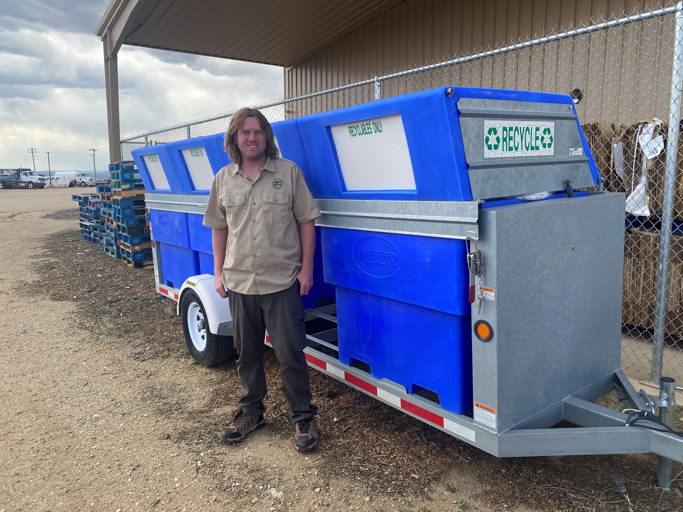 INTRO Daniel B. Young with Recycling Equipment